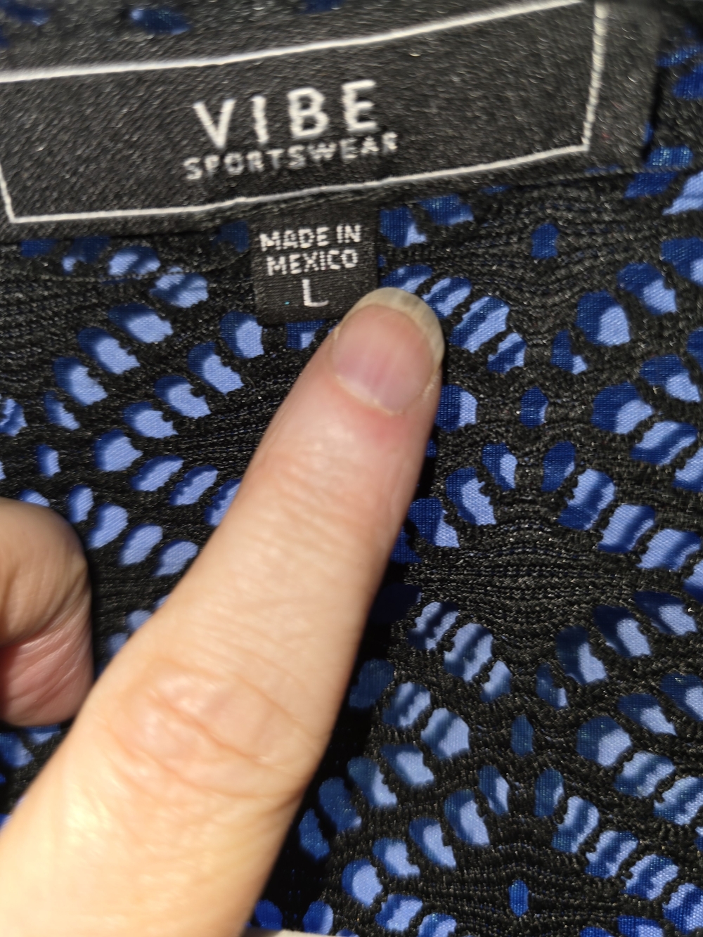 Vibe Black Open Crochet Layering Top - Picture 3 of 3
